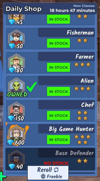 99 nights in the forest class shop